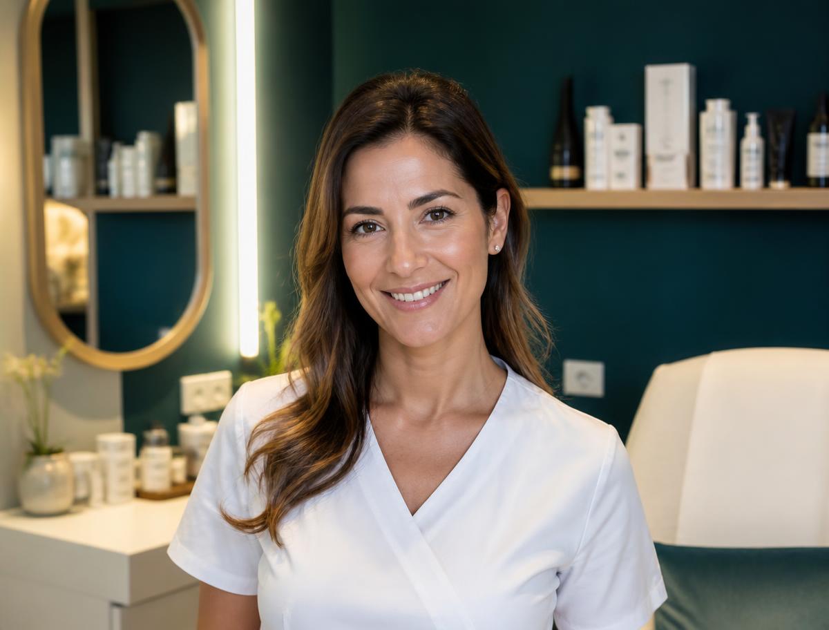 Estetista in cabina, cliente Mediki